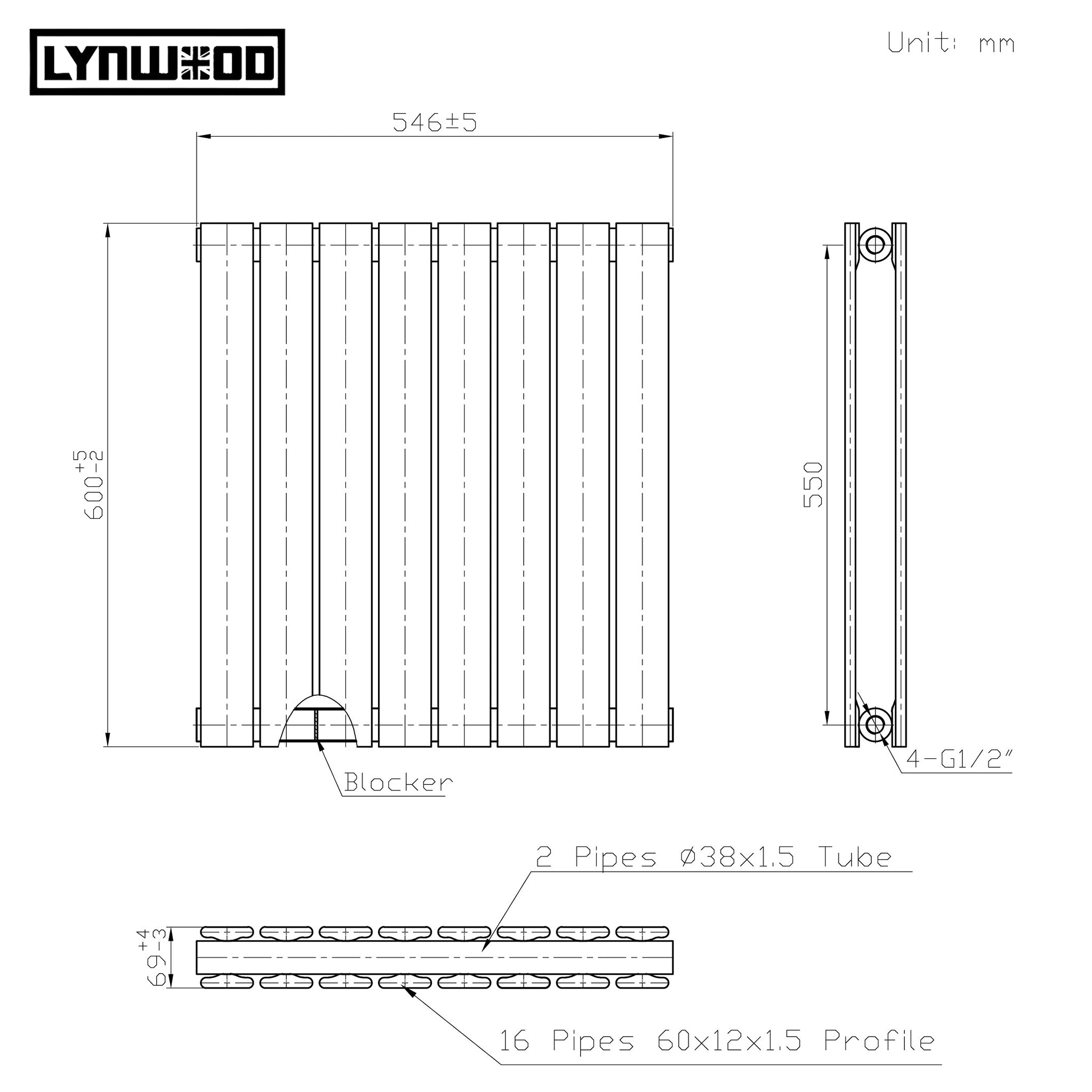 double panel horizontal radiator size guide