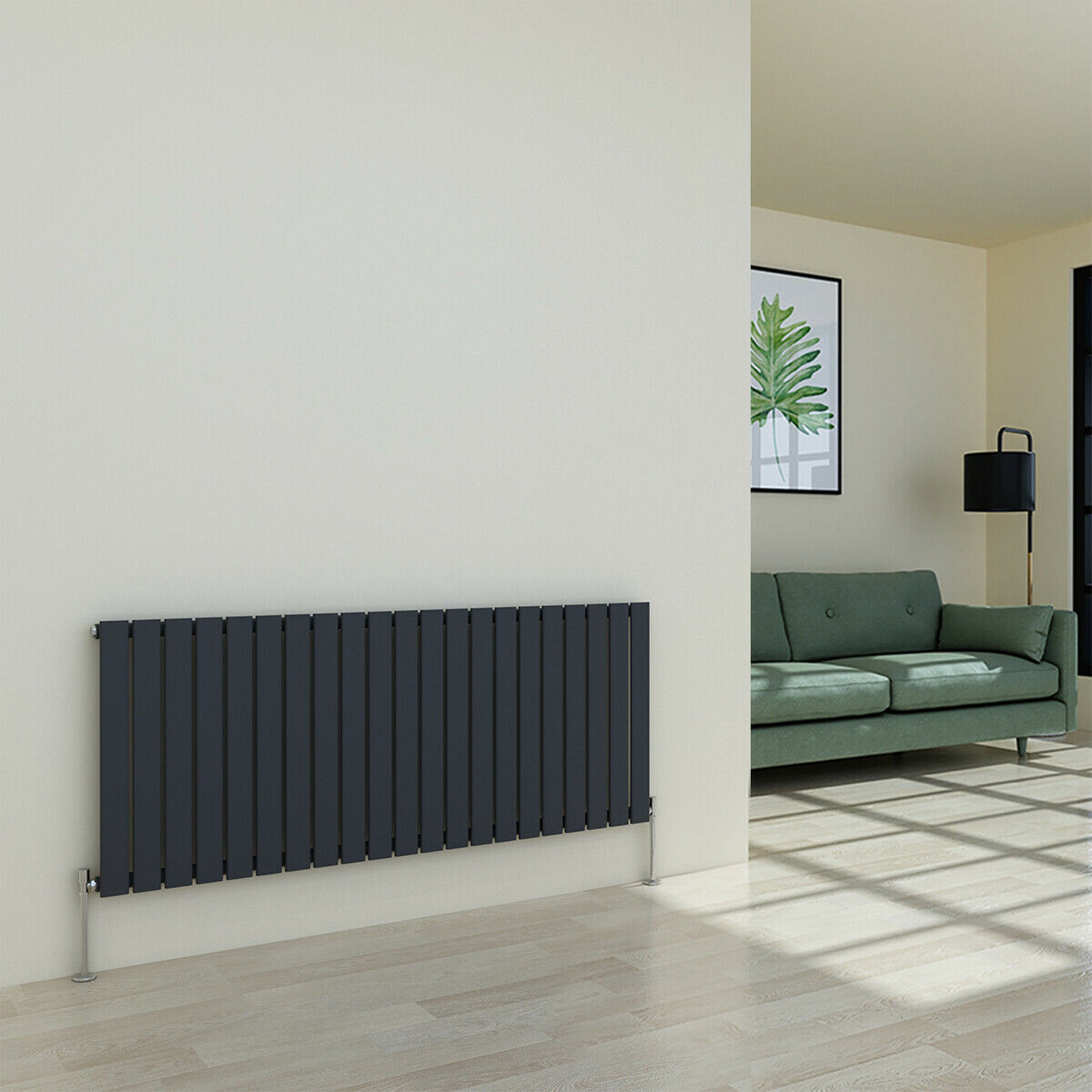anthracite single panel radiator