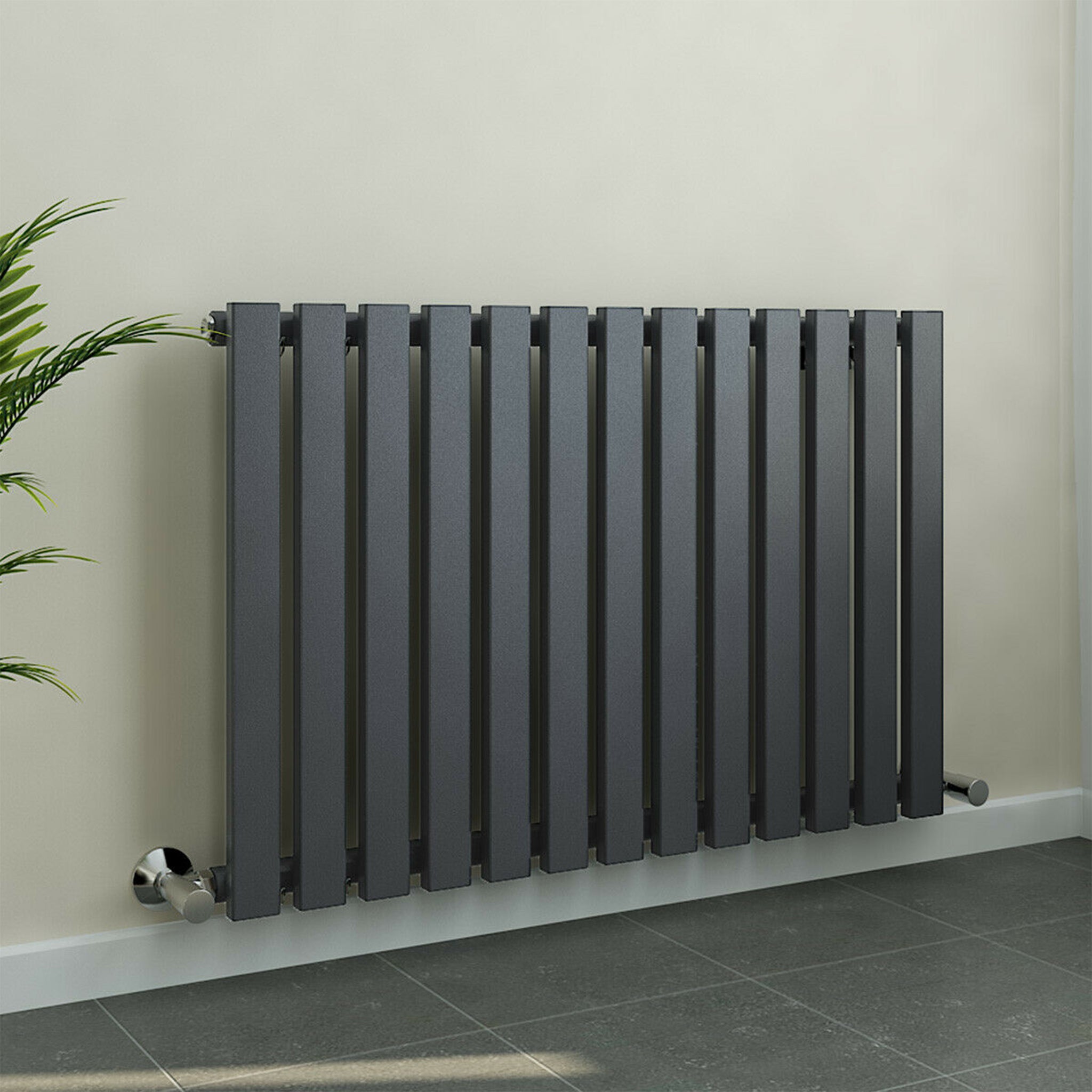 horizontal anthracite radiator