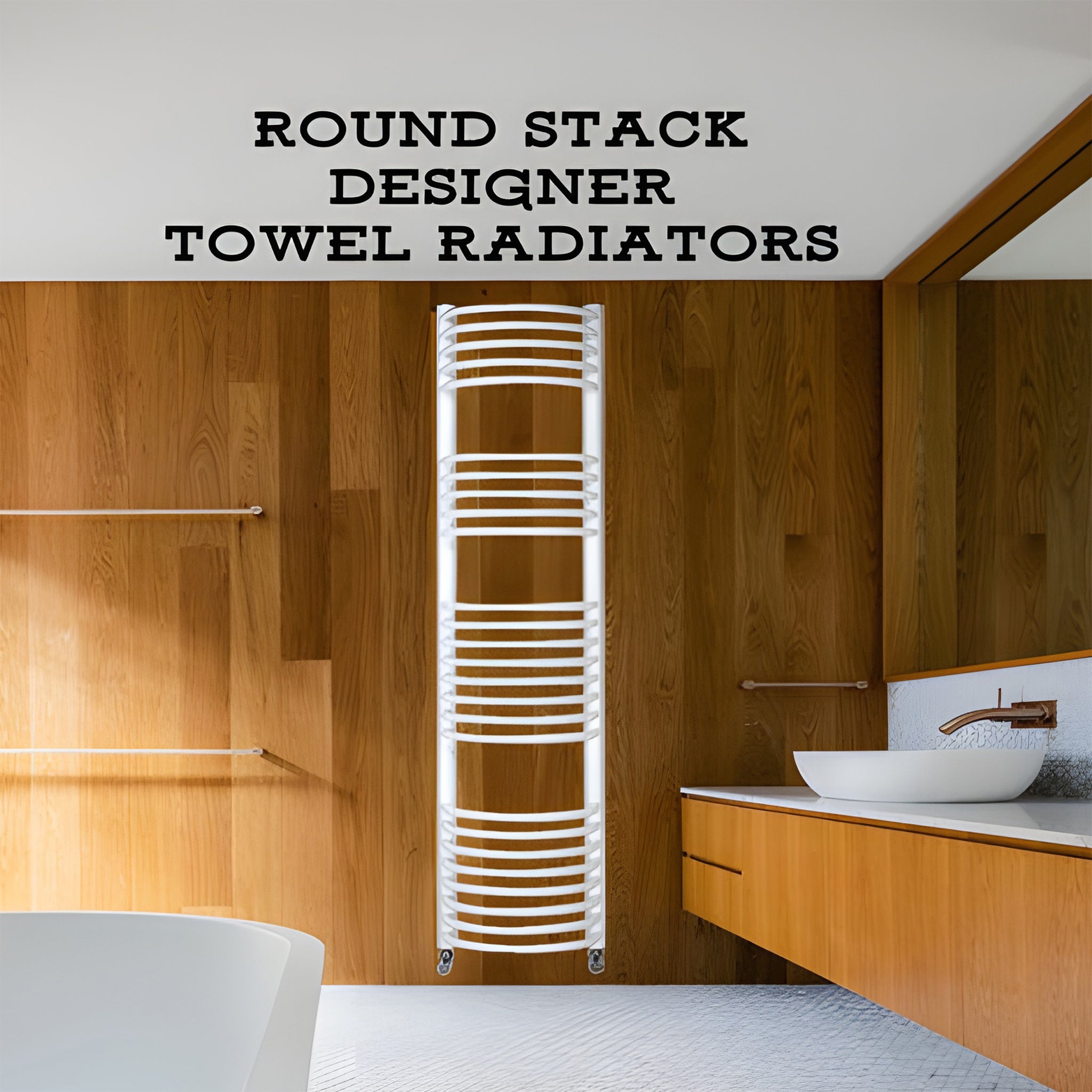 white ladder towel radiator