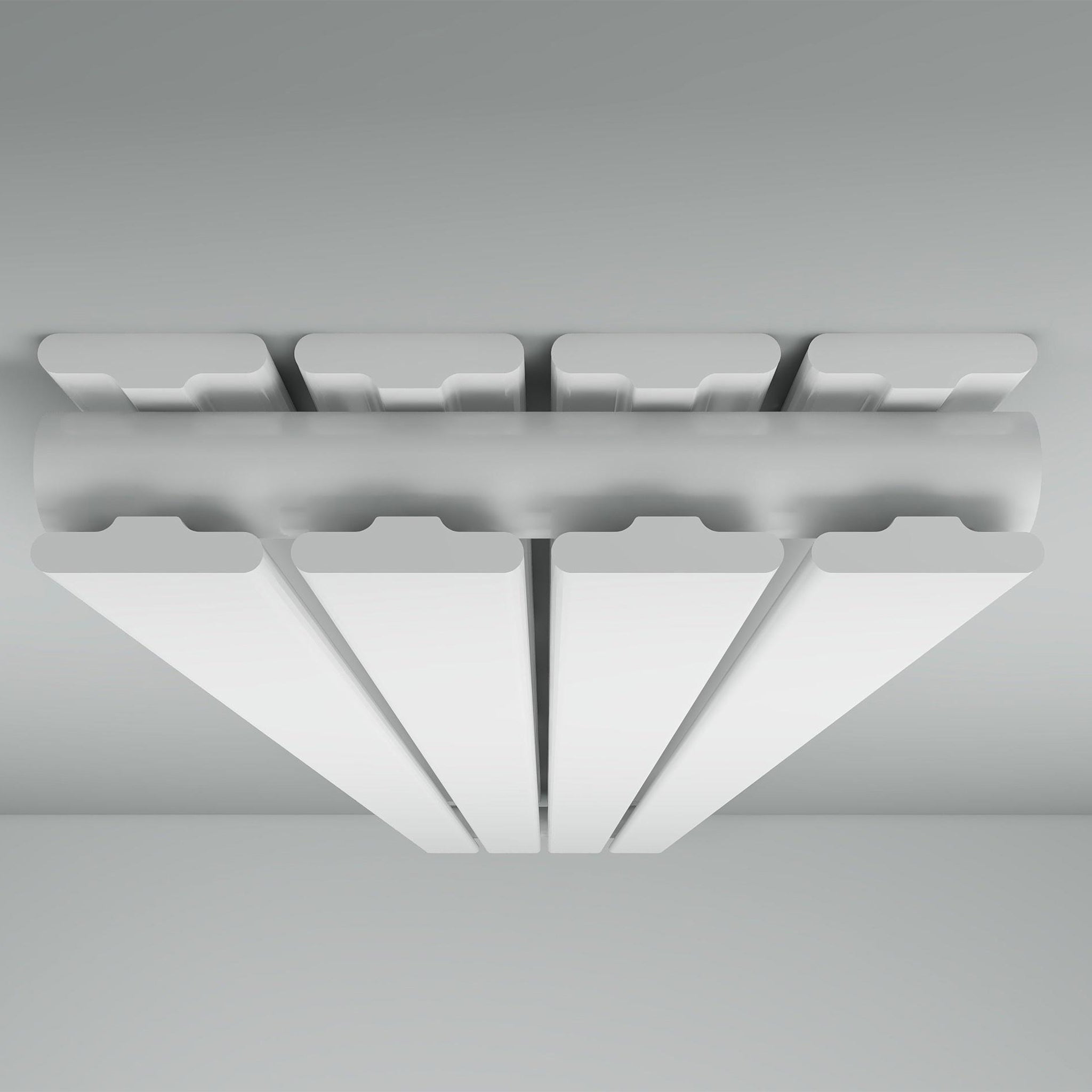 vertical white double panel radiator