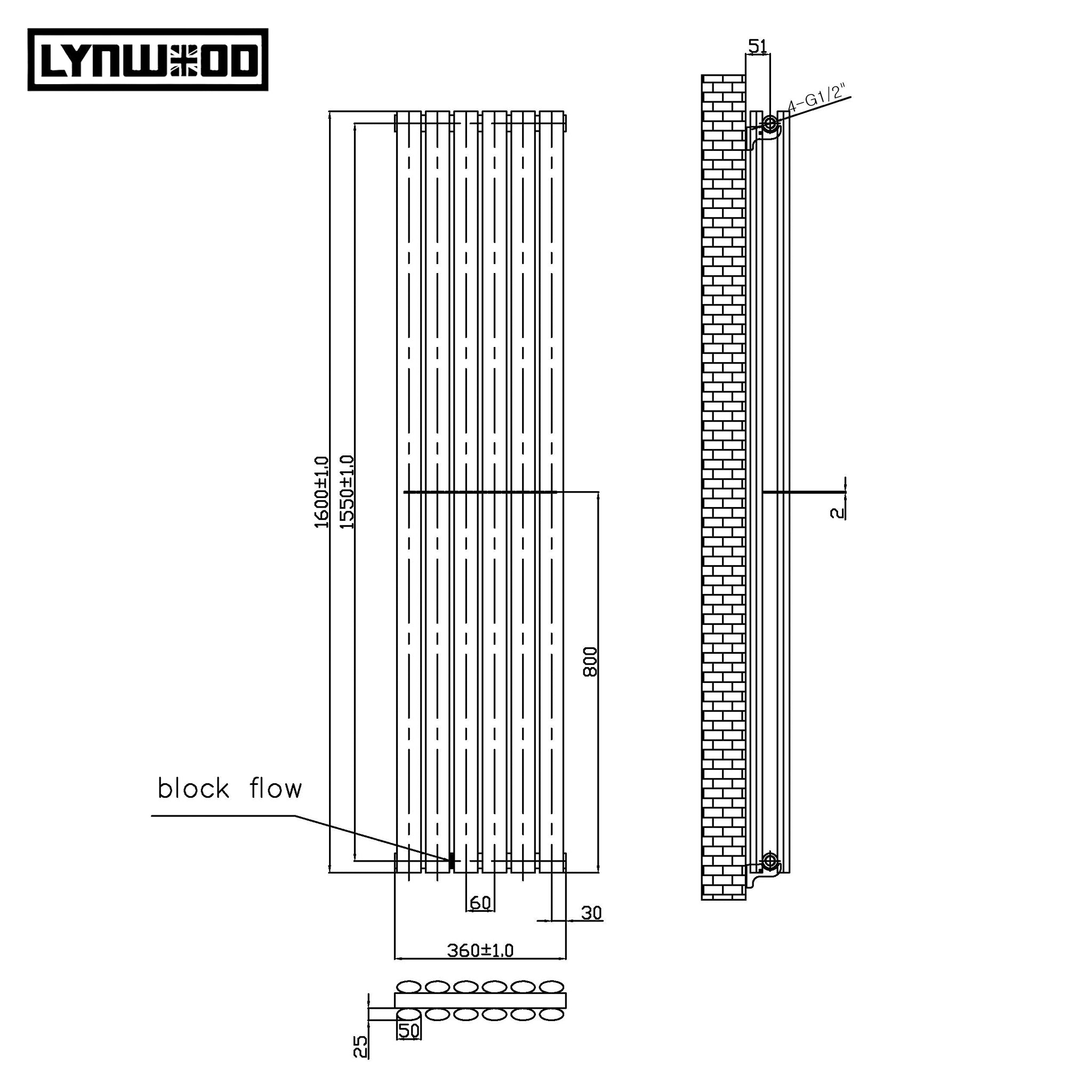 anthracite radiator size chart