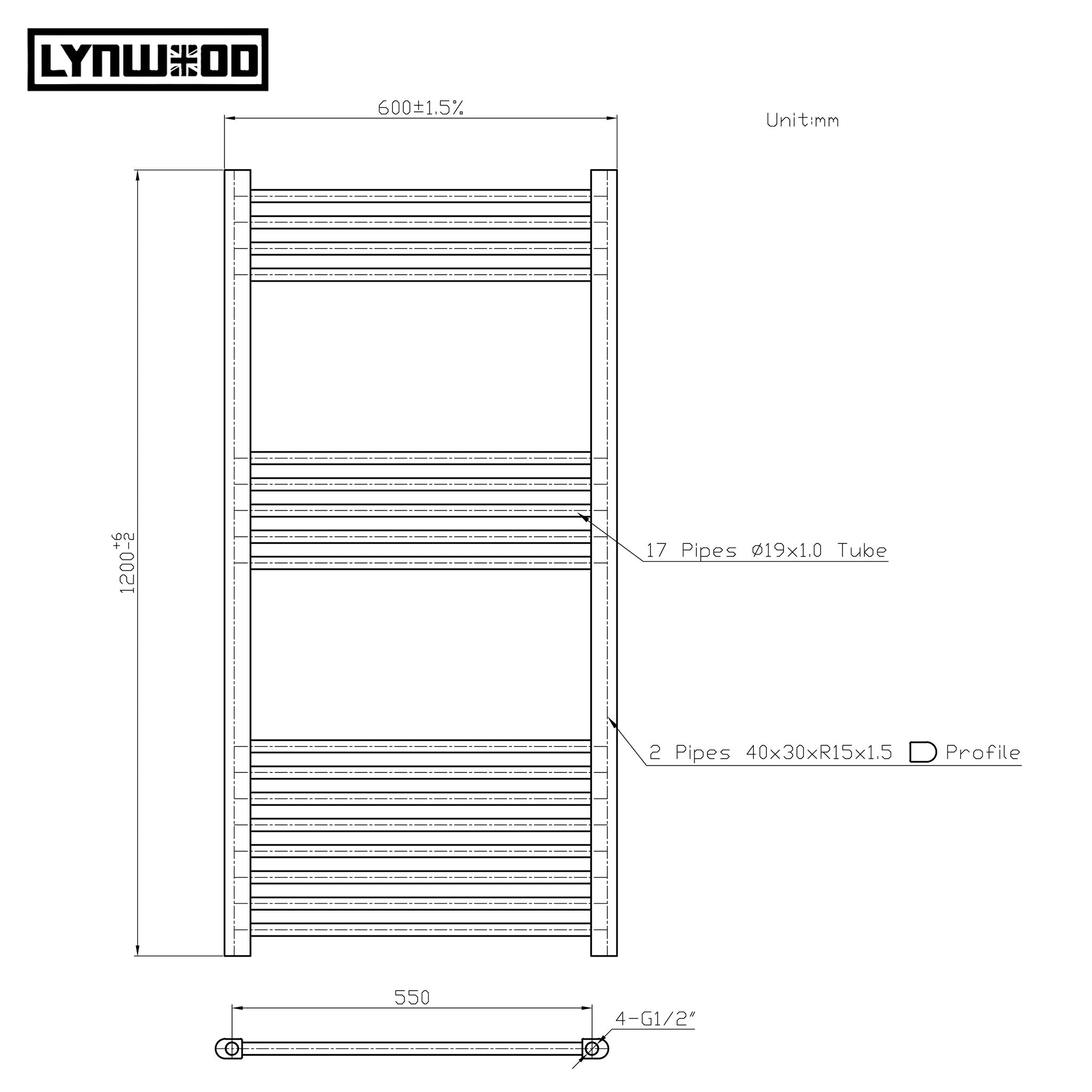 towel radiator size guide