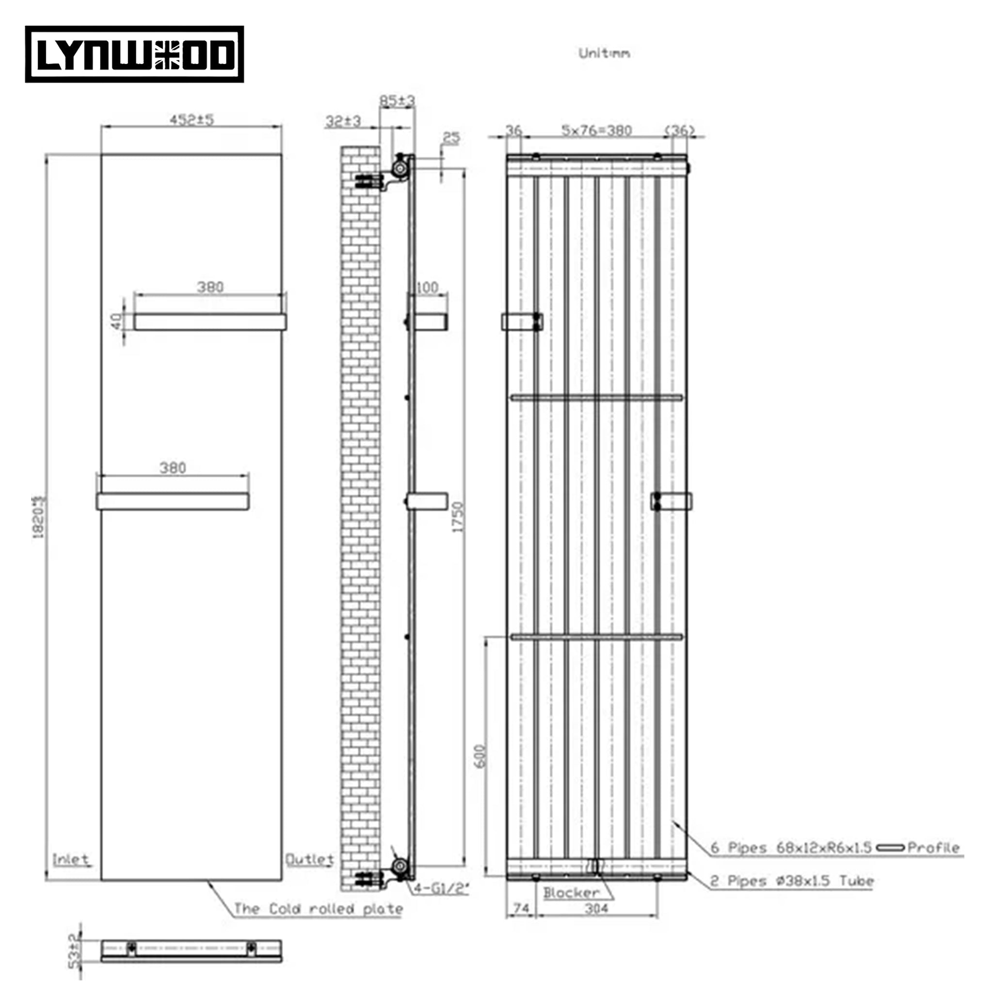 vertical bathroom radiator
