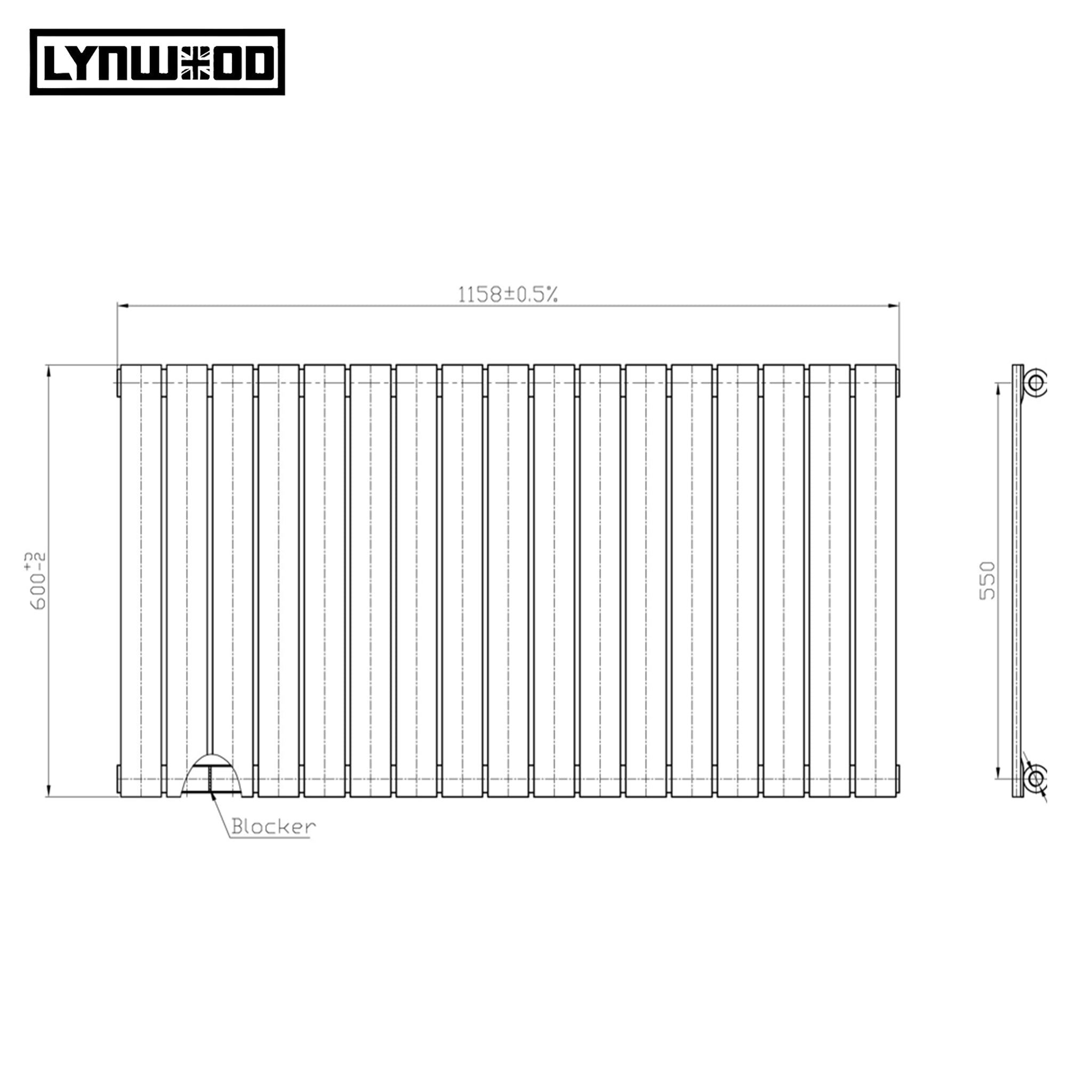 horizontal radiator size guide