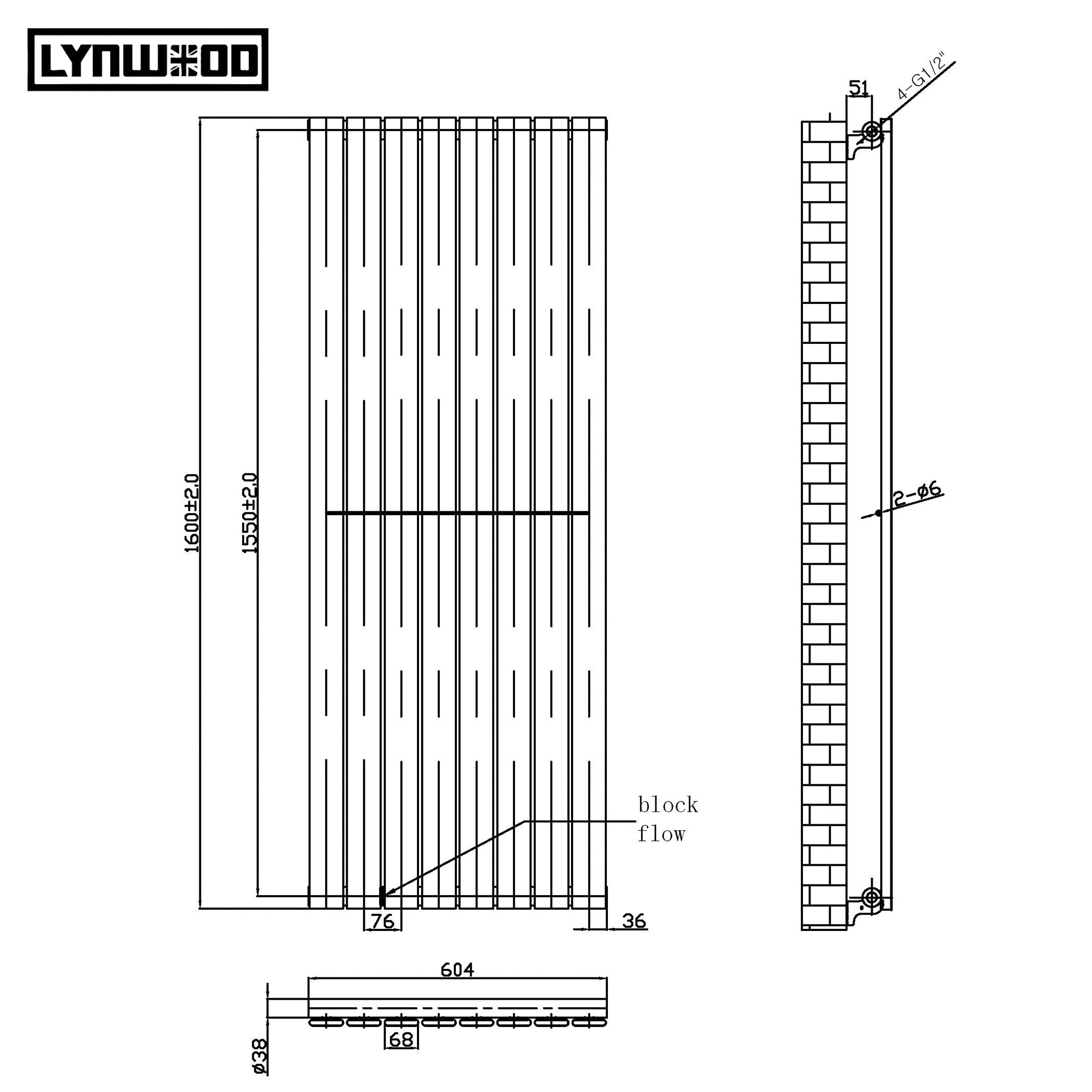 white radiator size guide