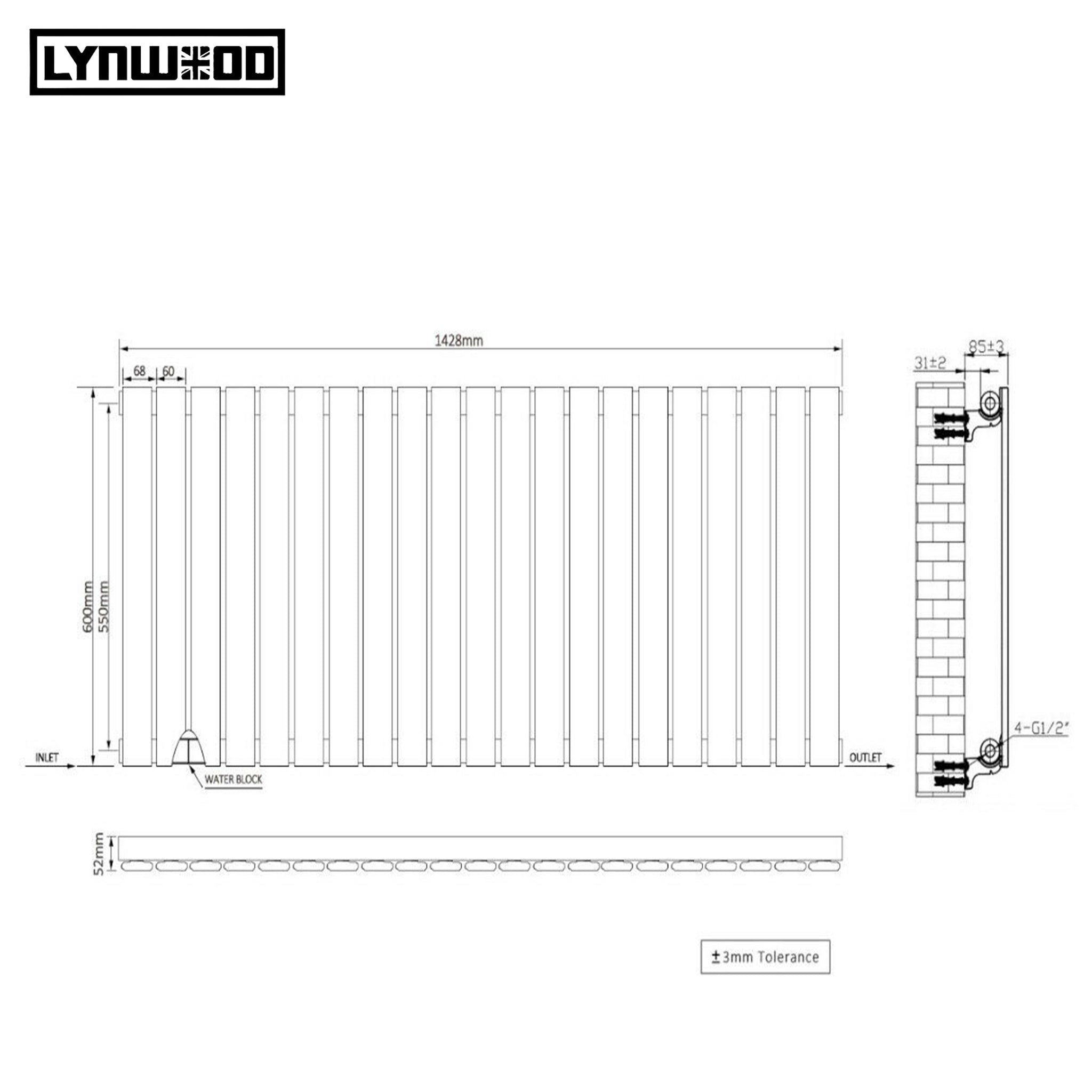 single panel radiator size measurements