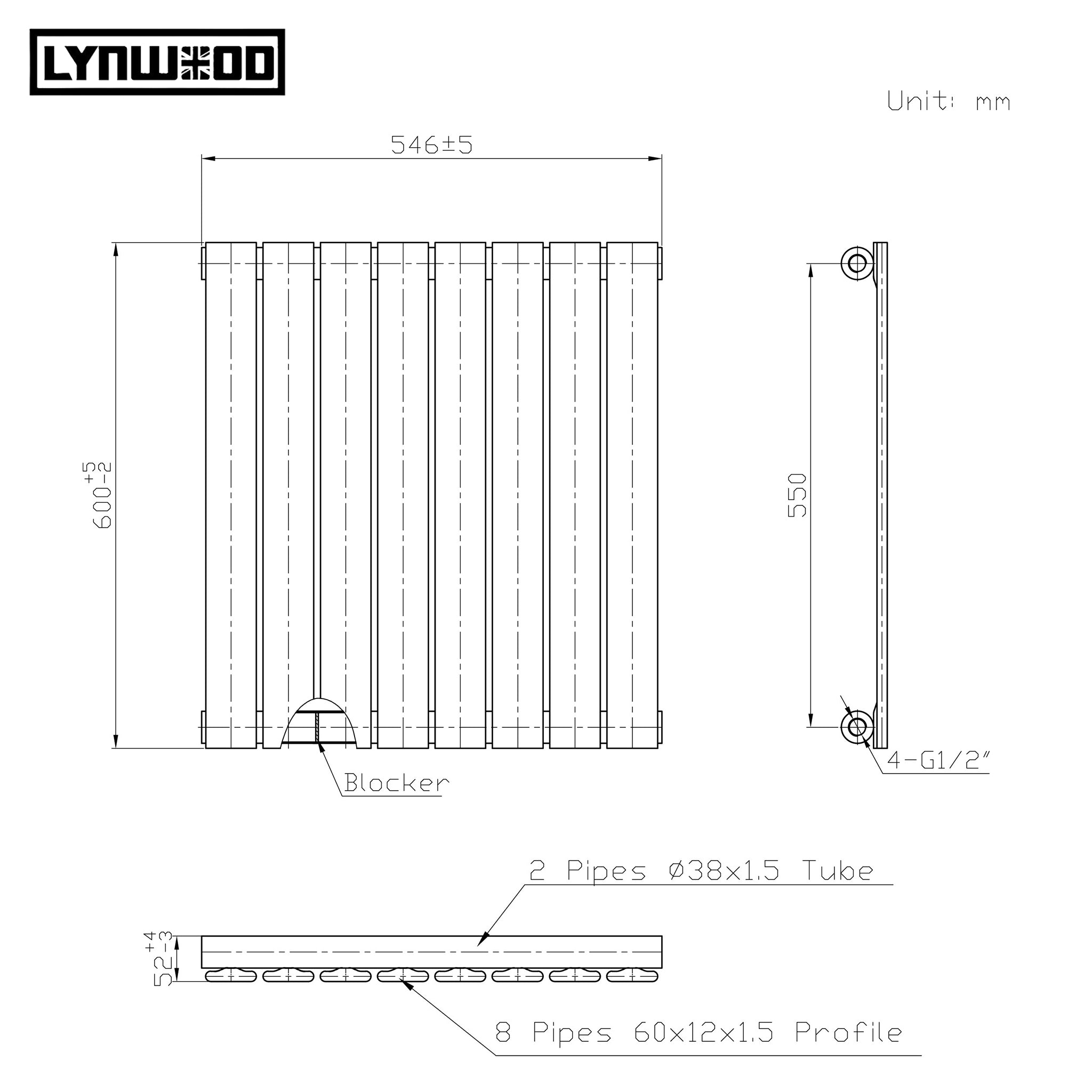 horizontal single panel radiator size chart