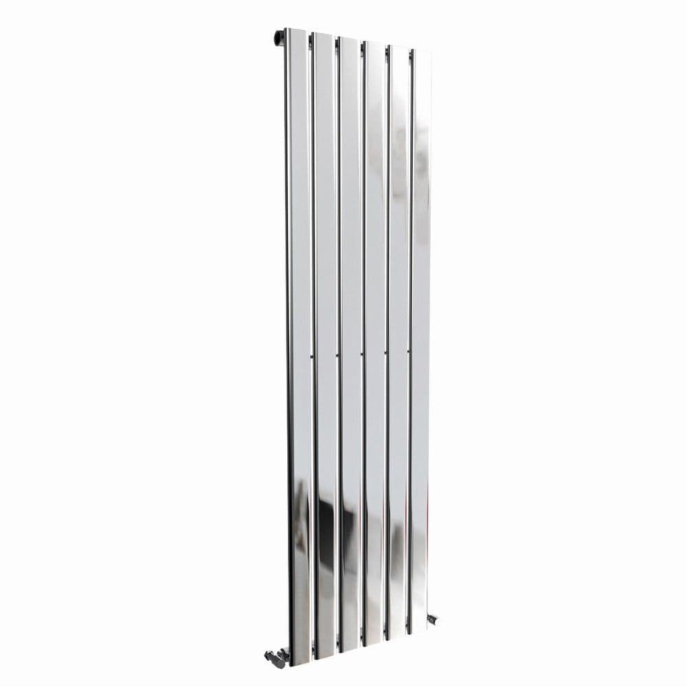 Flat Panel Single Vertical Radiator Chrome - C019