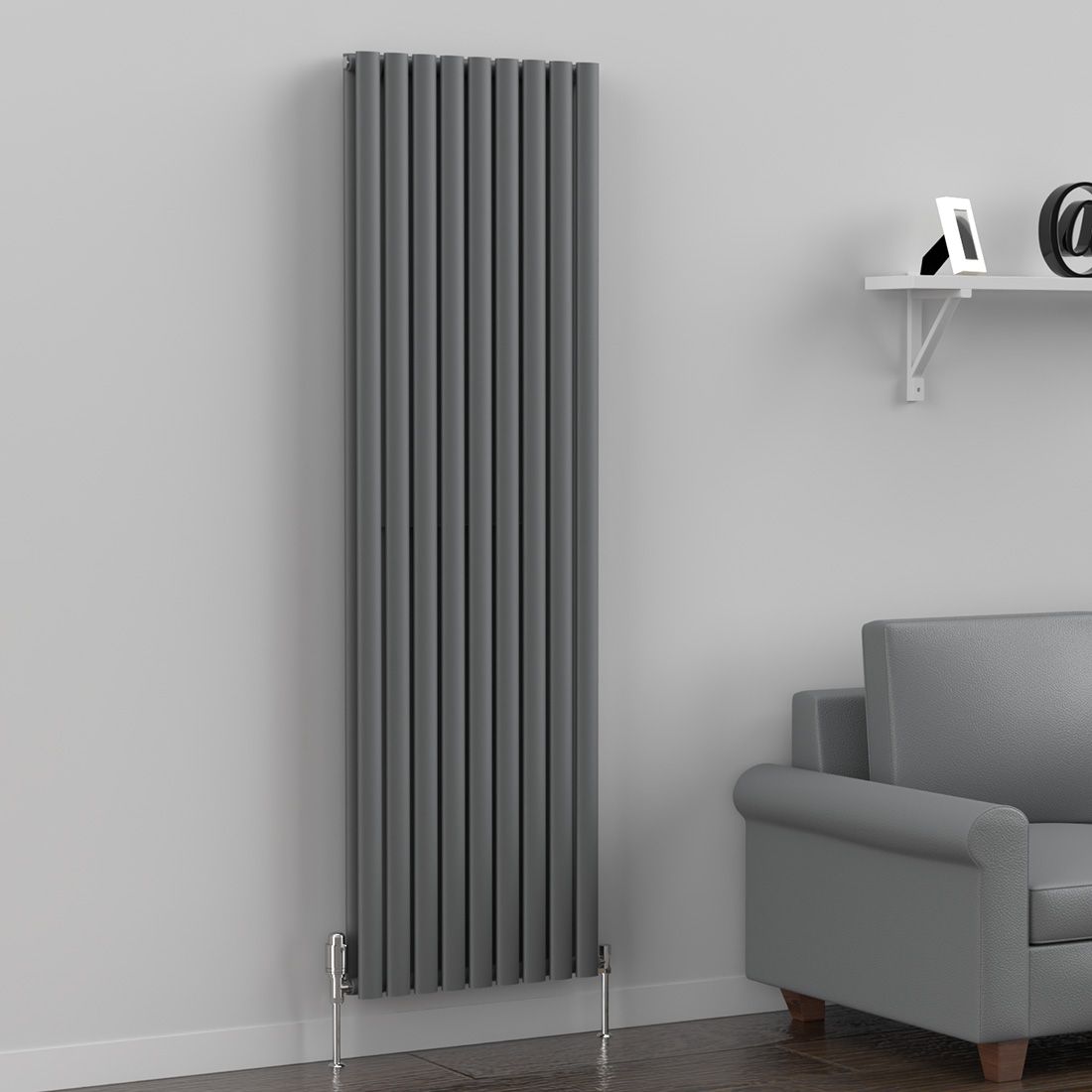 anthracite vertical radiator