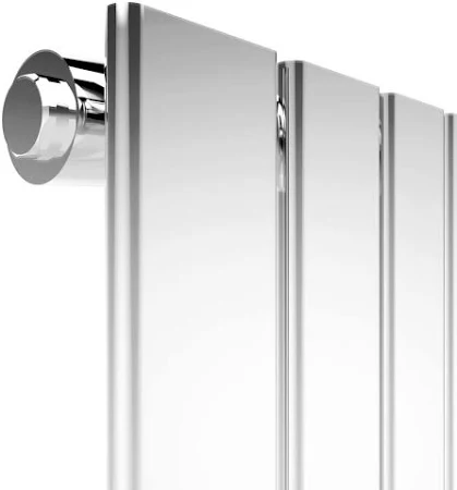Flat Panel Single Vertical Radiator Chrome - C019